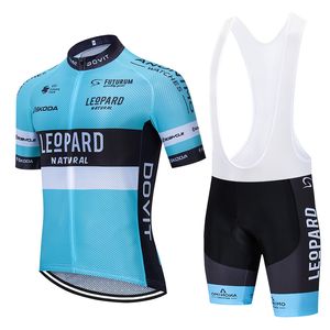 2024 Nieuwe Luipaard Wielertrui 19D Bike Shorts Set Ropa Ciclismo HEREN Zomer Sneldrogend FIETSEN Maillot Bottom Kleding