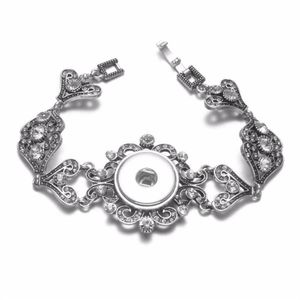 ¡Novedad de 2020! Pulsera con abalorios de diamantes de imitación de corazones de amor, pulsera a presión de 18-20mm con botón a presión de 18mm para broches de presión DIY, joyería SZ0472259k