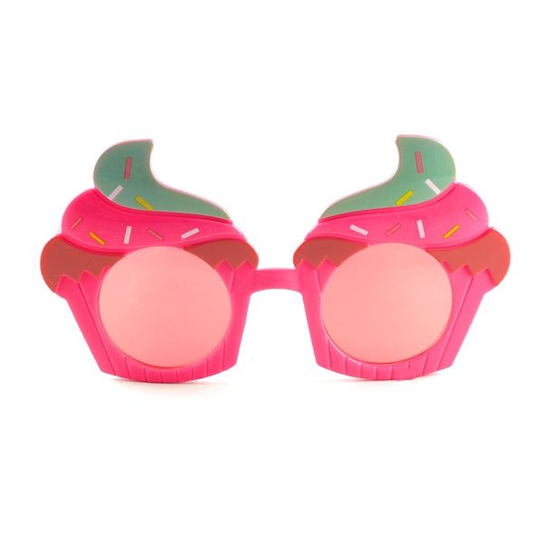 Lunettes de soleil crème glacée pour enfants, entièrement en plastique, couleurs acidulées, Design mignon pour garçons et filles, vente en gros, 2021