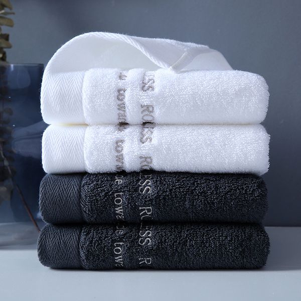 2020 nueva toalla de mano de lujo para baño, toallas lisas, toalla de Hotel de absorción de agua para baño, 100% suave de algodón 35x75cm