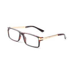 lunettes de soleil design cadre lunettes optiques de mode porte-lentilles de prescription pour les hommes de bureau lunettes de créateurs marque chaude lentille claire panthère carrée avec boîte d'origine