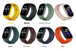 2020 NOUVEAU M5 Appelez Smart Watch Smartband Sport Fitness Tracker Smart Broupeaux Hyper Pression du moniteur de fréquence cardiaque réel SM9489819 SM9489819