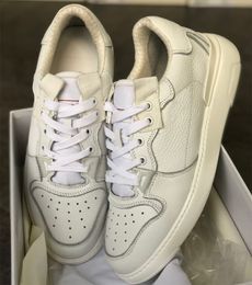 2020 Nieuwe Mannen WING Lederen Sneakers Zwart Wit Echt Leer Lage Trainers Designer Mannen schoenen Top Kwaliteit Vintage Sneaker met Doos EU45