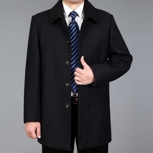 Hommes Manteau De Laine Automne Hiver s Pardessus Laine Pois Vestes s Manteau Homme LJ201110