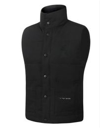 2020 nouveaux hommes freestyle vraie plume vers le bas hiver mode gilet bodywarmer avancé tissu imperméable feu FRHINOCEROS