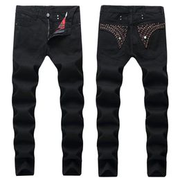 2020 nieuwe Mens Straight Slim Fit Biker Jeans Met Rits herenkleding Verontruste Gat Streetwear Stijl luxe Robin Jeans171i