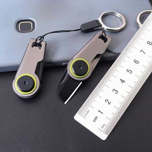 2020 Nouveau mini couteau à zipper déballage couteau extérieur transporte la survie de petit couteau utilitaire Keychain pendentif