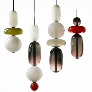 2020 nuevo moderno y minimalista nórdico llevó la lámpara ligera pendiente de la bola de cristal personalidad creativa enciende la lámpara colgante de la cabecera del hotel
