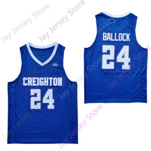 2020 nouveau NCAA Creighton Bluejays College Mitch Ballock maillot de basket-ball taille hommes jeunesse adulte tout cousu