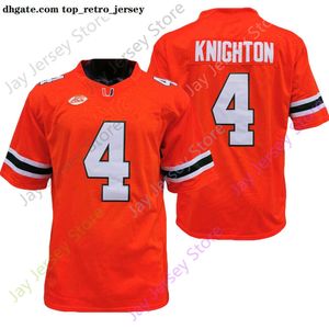 2020 Nieuwe NCAA Miami Hurricanes Jerseys 4 Jaylan Knighton College Football Jersey Maat Jeugd Volwassen Oranje