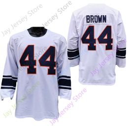 2020 Nouveaux maillots NCAA Syracuse Orange 44 Jim Brown College Football Jersey Blanc Taille Jeune Adulte Tout Cousu