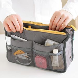 Nuevo bolso cosmético de nylon Insertar bolso Bolsas de almacenamiento Cartera Pad Manager Bolsa de almacenamiento femenina Organizador de armario de viaje limpio1