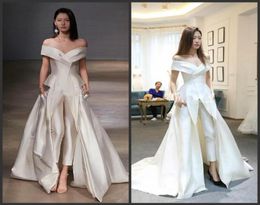 2020 Nouvelles robes de soirée de vêtements offshoulder avec combinaison de combinaison personnalisée Vestidos festa féminin de mode Robe de bal Zuhair Mu1414592