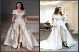 2020 Nouvelles robes de soirée de vêtements offshoulder avec combinaison de combinaison personnalisée Vestidos festa féminin de mode Robe de bal Zuhair Mu1705156