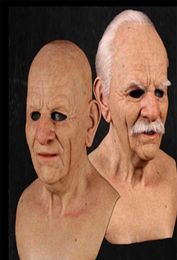 2020 NOUVEAU Old Man Masque Halloween Creepy Rides Masque Halloween Costume Réaliste Latex Mascarade Carnaval Hommes Face1931495