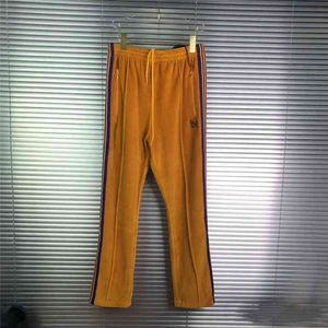 2020 nouveau pantalon de jogging aiguille orange hommes femmes de haute qualité bleu papillon broderie Awge pantalon aiguille pantalon T220721