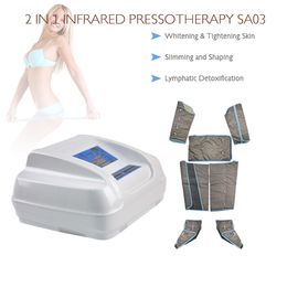 2 in 1 luchtdruk pressotherapie lichaam afslanken machine ver infrarood lymfatische drainage detox massage schoonheidssalon apparatuur