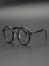 2020 Nouveaux verres de concepteurs antiques ronds Personnalités Coupages Coupages de lunettes Cadre Myopie Myopie Glasse-ordonnance Cadre8368909