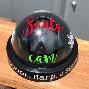 Christmas Santa Camera Personalized Hemispherical Simulation Surveillance Webcam Ornament voor Festival Gifts Feestelijke benodigdheden