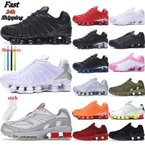 SHOX TL para los hombres WOME amarilla blanca rosada de la Universidad Triple Negro SALIDA hombre zapatillas de deporte blancas rojas Eur40-46