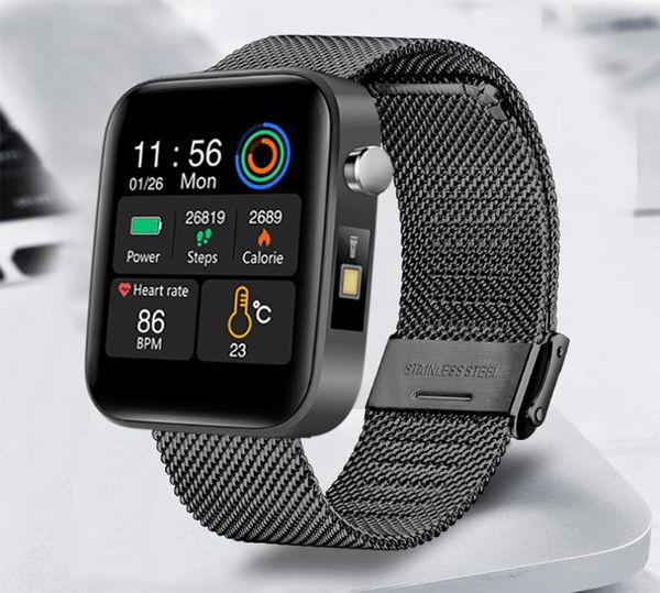 2020 NUEVO DPORT SMART MIRD MEN MEDIDOS Medición de la frecuencia cardíaca Pulsera de oxígeno de la presión arterial Llame a los relojes para hombres LJ1266802