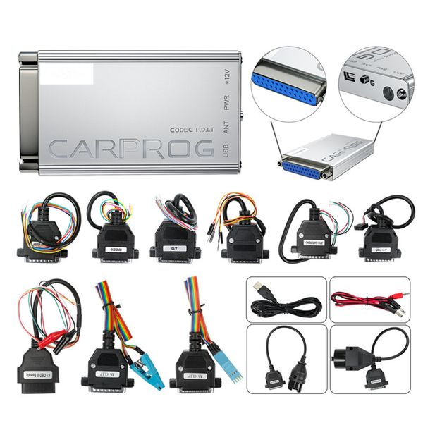 Carprog V13.77 SERG2000CAR000UA Carprog 13.77 Adaptateurs complets CarProg Programmeur en ligne Réparation automatique ECU Chip Tuning