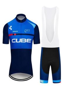 2020 NIEUW TEAM CUBE ZOMMEN MENSEN Korte mouw Zwart fietsen Jersey Mountain Bike Shirt Snel droge MTB Bicycle Cycling Clothing ROPA CI3032251