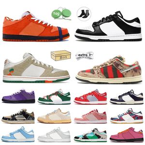 Concepts Paars Oranje Designer Casual Schoenen Jarritos Freddy Krueger Met Doos Dames Heren Maat 48 Panda Laag Zwart Wit UNC Universiteit Rood Platform Sneakers Trainers