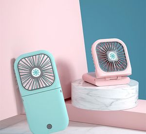 2020 Nieuwe USB-ventilator Draagbare Opknoping Neck Fan Folding Fans Charging Treasure Fan Mini Handheld Kleine Fans