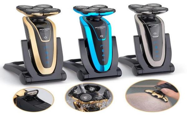 2020 Nuevo USB Recargeablke Shaver Body Wash Multifunción Razor 5D Máquina de afeitar de barba eléctrica de cinco cabezas 5404571