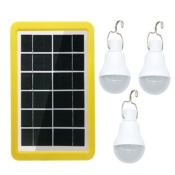2020 Nouveau USB solaire extérieur Lumière 15W Lampe solaire Ampoule portable énergie lampe LED d'éclairage Panneau solaire Camp Tente pêche à la lumière