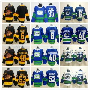 2020 Nuevo Vancouver Canucks Hockey de hielo 40 Elias Pettersson 6 Brock Boeser Men Jerseys 53 Bo Horvat 33 Sedin 35 Thatcher Demko Jersey