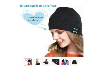 2020 Nieuwe draadloze Bluetooth -hoofdtelefoon Sportmuziekhoed Smartheadset Beanie Cap Winter Hat met luidspreker voor Xiaomi Huawei Samsung 6709798