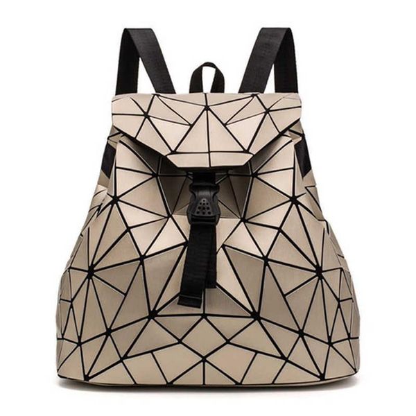 2020 nouvelles femmes hologramme sac à dos sacs à dos géométriques filles voyage sacs à bandoulière pour femmes fourre-tout concepteur de luxe mochila mujer X052300S