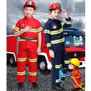 2020 nouvel an Halloween Costume pour enfant pompier uniforme enfants Sam Cosplay pompier jeu de rôle fantaisie vêtements garçon fantaisie fête Q0910