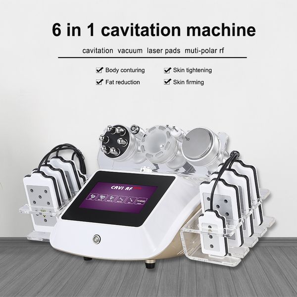 Cavitation ultrasonique 40K amincissant la machine d'élimination de la combustion des graisses sous vide Cavi Lipo corps mince équipement de spa de salon radiofréquence RF serrage