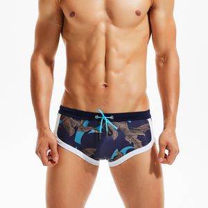 Heren zwemkleding 2022 mannen tropische planten print zwembrook shorts gay bikini badmode man low rise slip zwempak sunga briefs badpak xxl