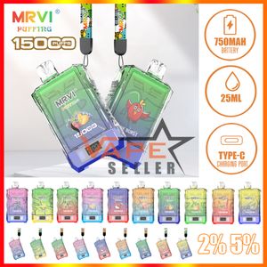 Authentieke Bladerdeeg 15000 MRVI Puffende 15K Rookwolken Wegwerp Vape Desechable Met Lanyard Voorgevulde 25 ml Pod Groothandel Enorme Vaper VS RandM Poco Esco Bars