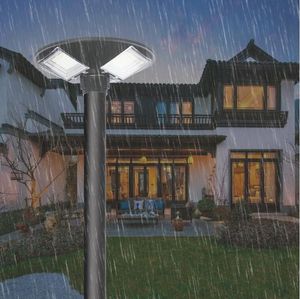 2020 le plus récent lampadaire solaire LED intégré contrôle intelligent radar capteur de mouvement lumières de jardin extérieur étanche IP65 livraison gratuite