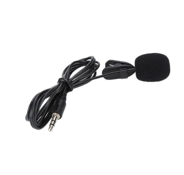 Micrófonos Recién Mini Lavalier Mic 3.5mm Jack Tie Clip Micrófonos Teléfono inteligente Grabación Pc Clip-on Solapa para Spe bbyTUT packing2010