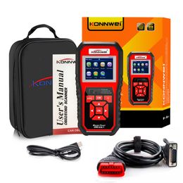 2020 Obd2 Odb2 Scanner Scanner de diagnostic automatique Konnwei Kw850 Diagnostic de voiture à fonction complète Scanner de voiture Lecteur de code moteur Obd universel