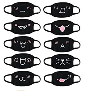 2020 Party Anime Bear Mask Adult Kids Fun Fancy Dishy Face Masque Masque Masque réutilisable Réutilisable Coton Vente au vent Masque bouche B4203616