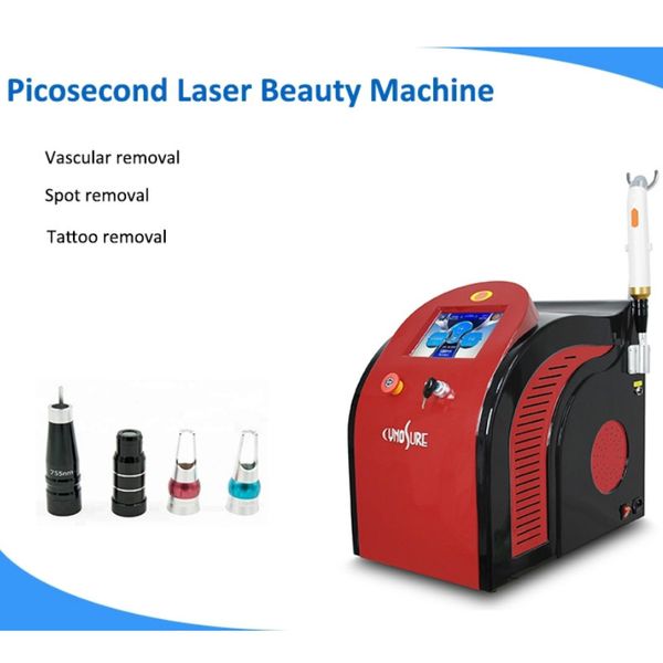 2022 Picoseconde Laser Tattoo Remover 1064nm 532nm 755nm Laser Sourcil Rremover Pigmentation Enlèvement Carbone Peel