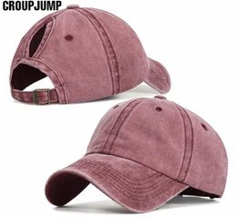 2020 Ponytail Baseball Cap Women Snapback Cotton comfort Summer Hats Casual Sport Caps Drop Adjustable1548559