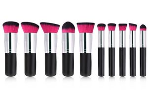 2020 Populaire mini houten make-upborstelset goedkoopste 10-delige cosmeticakit voor schoonheidstools Foundation Blending Blush Brush Set Variou9301929