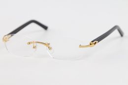 Popular Rimless C Decoración Gafas con montura de oro de 18 quilates Alta calidad Nuevo estilo Anteojos Gafas de sol Marcos Accesorios para gafas Accesorios de moda