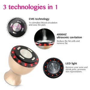 2020 Portable 3 in1 LED lumière EMS 40khz ultrasons cavitation poids perte de corps façonnage dispositif pour usage domestique corps amincissant la combustion des graisses machin