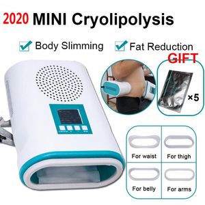 Portable Mini Cryolipolysis Fat gel amincissant Perte de poids Perte de poids de la machine Cryothérapie Cryo Freeze Formation de beauté Beauty Massage Home Usage DHL