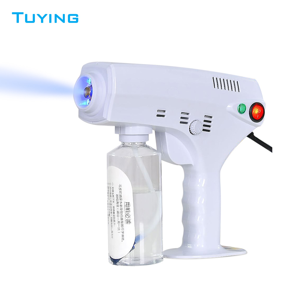 2020 Portable nano stérilisateur pistolet à vapeur blue ray cheveux nano pistolets de pulvérisation pour la désinfection et l'hydratation des cheveux à usage domestique DHL Livraison gratuite