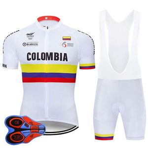 2020 Pro Team Colombia Wielertrui Set MTB Uniform Fietskleding Ropa Ciclismo Fietskleding Heren Korte Maillot Culotte W102455